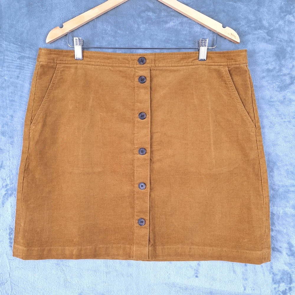 J Crew Skirt 16 Corduroy Button Front Mini Academia Old Money Classic Preppy NWT